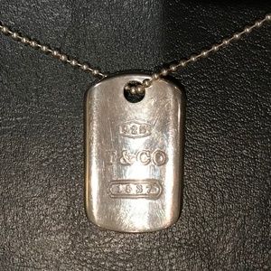 Tiffany & Co. 1837 Tag Pendant Sterling Silver